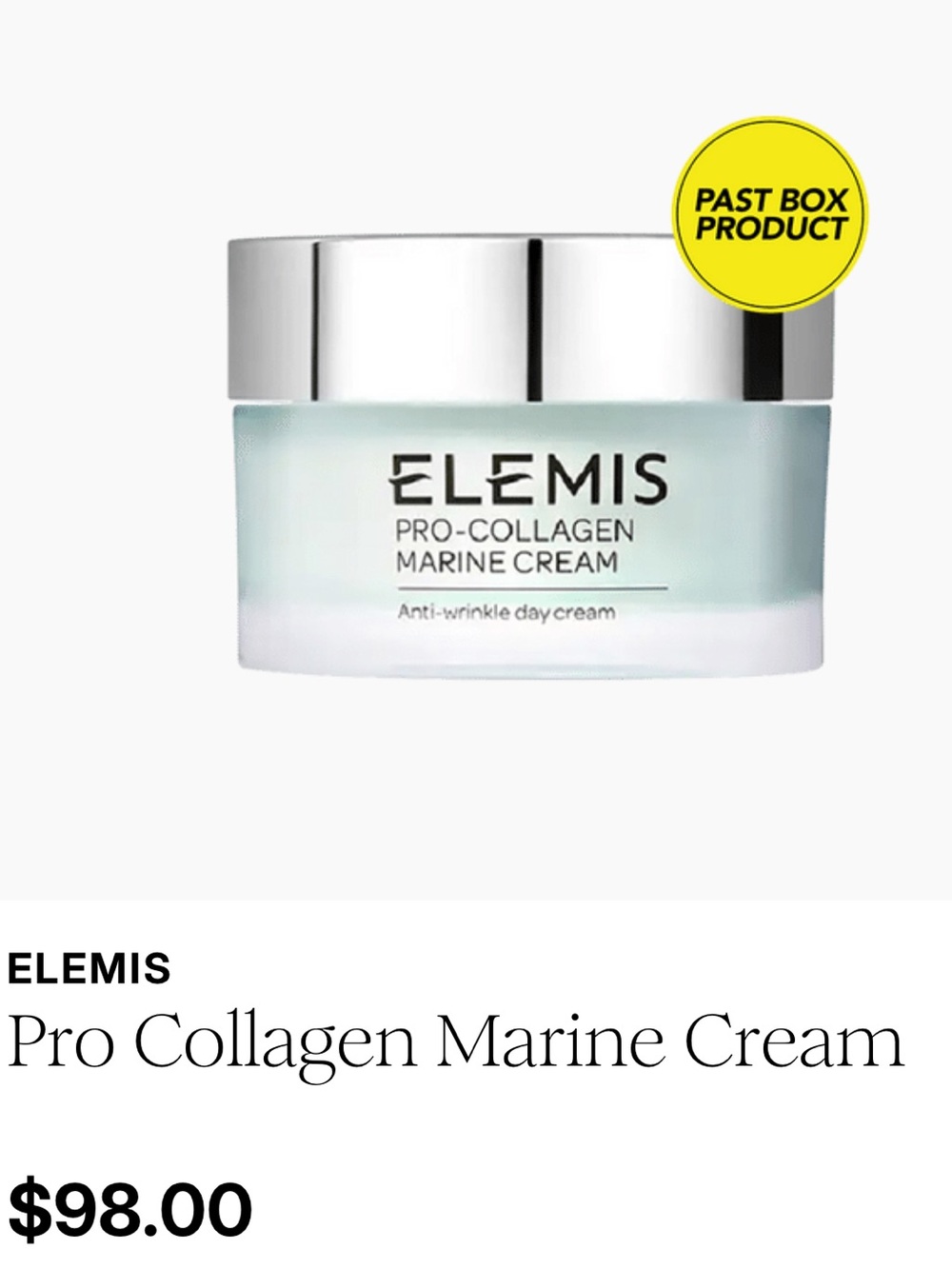 ELEMIS Pro-Collagen Marine Cream 1.01 oz